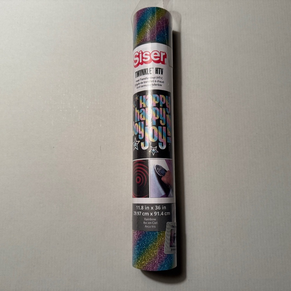 Siser Twinkle HTV, 11.8 in. x 36 in., Rainbow